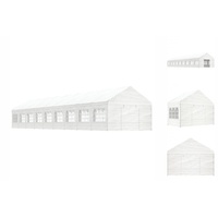 VidaXL Pavillon mit Dach Weiß 20,07x4,08x3,22 m Polyethylen