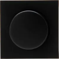 Kopp Athenis Abdeckung für Druck-Wechsel-Dimmer, schwarz, matte Oberfläche, 490650187