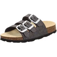 Superfit Mädchen FUSSBETTPANTOFFEL Hausschuhe, SCHWARZ 0010