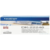 Brother DK-22246 Endlosetiketten (Papier) – schwarz auf weiß, 103mm