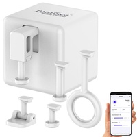 Luminea Home Control Smarter Schalter-Aufsatz für Kippschalter & Taster,