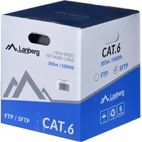 LANBERG LCS6-11CU-0305-S Netzwerkkabel Grau 305 m),