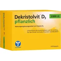 Trommsdorff Dekristolvit D3 2000 I.E. pflanzlich Kapseln 120 St