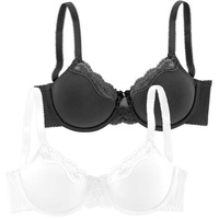 PETITE FLEUR Bügel-BH Damen schwarz+weiß Gr.75E