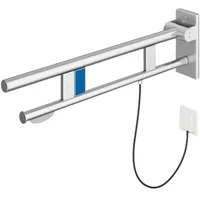 Hewi System 900 Haltegriff Stützklappgriff Edelstahl matt 750 mm