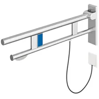 Hewi System 900 Haltegriff Stützklappgriff Edelstahl matt 850 mm