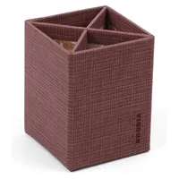 Rhodia Stifteköcher 8x8x11 cm, Kunstleder - Amarant, 120036C