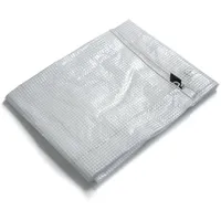 Casa pura Abdeckplane Leno 140 g/m2 Weiß/Transparent