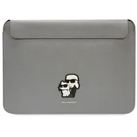 Karl Lagerfeld Sleeve KLCS16SAKCPMG 16" srebrny/silver Saffiano Karl&Choupette (16"),