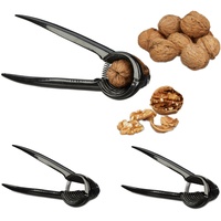 Relaxdays Nussknacker 3er Set, Nussbrecher, HBT: 6 x 18,5