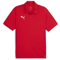 Puma teamGOAL Poloshirt Herren 01 red/white/fast red L