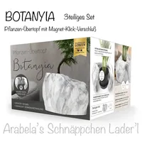Botanyia Pflanzen-Übertopf Sandstein 3tlg. mit Magnet-Klick-Verschluss