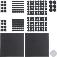 Relaxdays Filzgleiter 240er Pack, 2 Filzplatten zum Zuschneiden, Klebefilz,