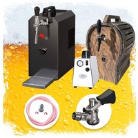 Ich-zapfe Komplett Set - Bierzapfanlage JET 30 mit Holzfass,