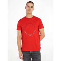 Tommy Hilfiger T-Shirt »MONOTYPE ROUNDLE TEE«, Gr. M, Fireworks,