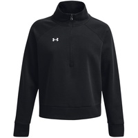 Under Armour Rival Fleece 1/2-Zip Sweatshirt Damen 001 black/white