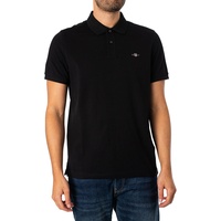 GANT Herren Reg Shield Pique Polohemd, schwarz XL