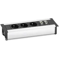EVOline Einbausteckdose 3 + 2 fach Schwarz 1 St.