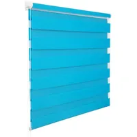 Woltu Doppelrollo Klemmfix Ohne Bohren Easyfix Türkis 80x150cm -