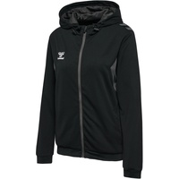 Hummel Authentic Pl Zip Hoodie Woman Sweatshirt, schwarz L