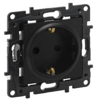 Legrand Steckdose 2P + E Schuko schwarz Niloe Step