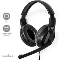 Nedis Kabelgebundenes Headset CHSTU210BK Schwarz