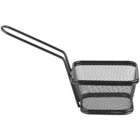 HENDI Miniatur-Frittierkörbe schwarz Stapelbar, Bratkorb, Pommeskorb, Friteskorb, Frittierkorb, Geeignet