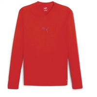 Puma teamGOAL Baselayer langarm Funktionsshirt Herren 01 red/fast red