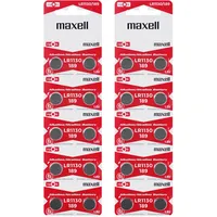 Maxell 10 x Maxell LR1130 AG10 LR54 389 1.5V