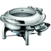 Saro Induktion Chafing Dish mit selbstschließendem Deckel, rund Modell