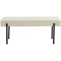 House Nordic Sitzbank Swindon Weiß 100 x 36 x