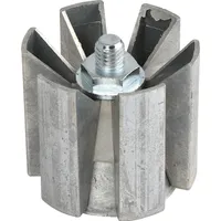 CAMAR Befestigungsteil passend zu Tischfuß Glasplatten-Adapterscheibe ø 60mm Edelstahl