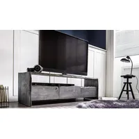 MCA living Lowboard TV-Board BUGRI Lowboard Akazie massiv grau
