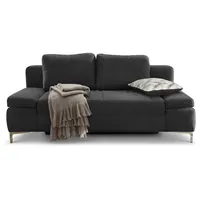 JOB Schlafsofa Jano Mikrofaser Schwarz / Gemustert