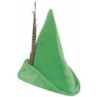 Smiffys Herren Kostüm Robin Hood Hut Grün Kappe mit