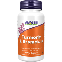 NOW Foods Kurkuma und Bromelain 90 St