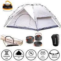 Toolbrothers Outdoor Camping-Set Zelt 2-4 Personen mit Isoliermatte &