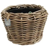 Van der Leeden Drypot 901253 Rattan-Korb, rund, 27 x