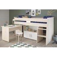 Parisot kindermöbel Hochbett Parisot Charly4 Akazie und weiß Bett