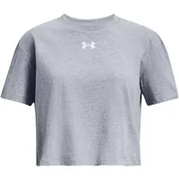 Under Armour Crop Sportstyle Logo T-Shirt Mädchen 035 steel