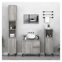 VidaXL Badschrank 30 x 117 x 30 cm Grau