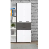 Forte Aktenschrank 4-trg. Keflavik Dekor Weiß