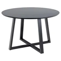 VCM Actona Esstisch Malika Ø 120 cm Holz Schwarz