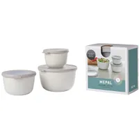 Mepal Vorratsdose Cirqula 3tlg. Kunststoff Weiß M (Medium)