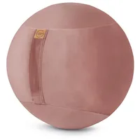 Sitting Ball Sitting Point Sitzball Samt Uni Stoff Rosa