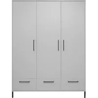 Mäusbacher Olaf Kleiderschrank Holzwerkstoff Kreidegrau matt lack 148x195x51 cm