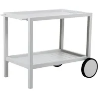 Brafab Servierwagen Belfort Aluminium Weiß