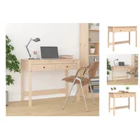 VidaXL Schreibtisch mit Schubladen 100x50x78 cm Massivholz Kiefer