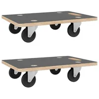 VidaXL Transportroller 2 Stk. Rechteckig 60x40x11,5 cm 250 kg