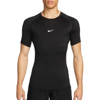 Nike Pro Dri-FIT Tight kurzarm Fitnessshirt Herren 010 black/white